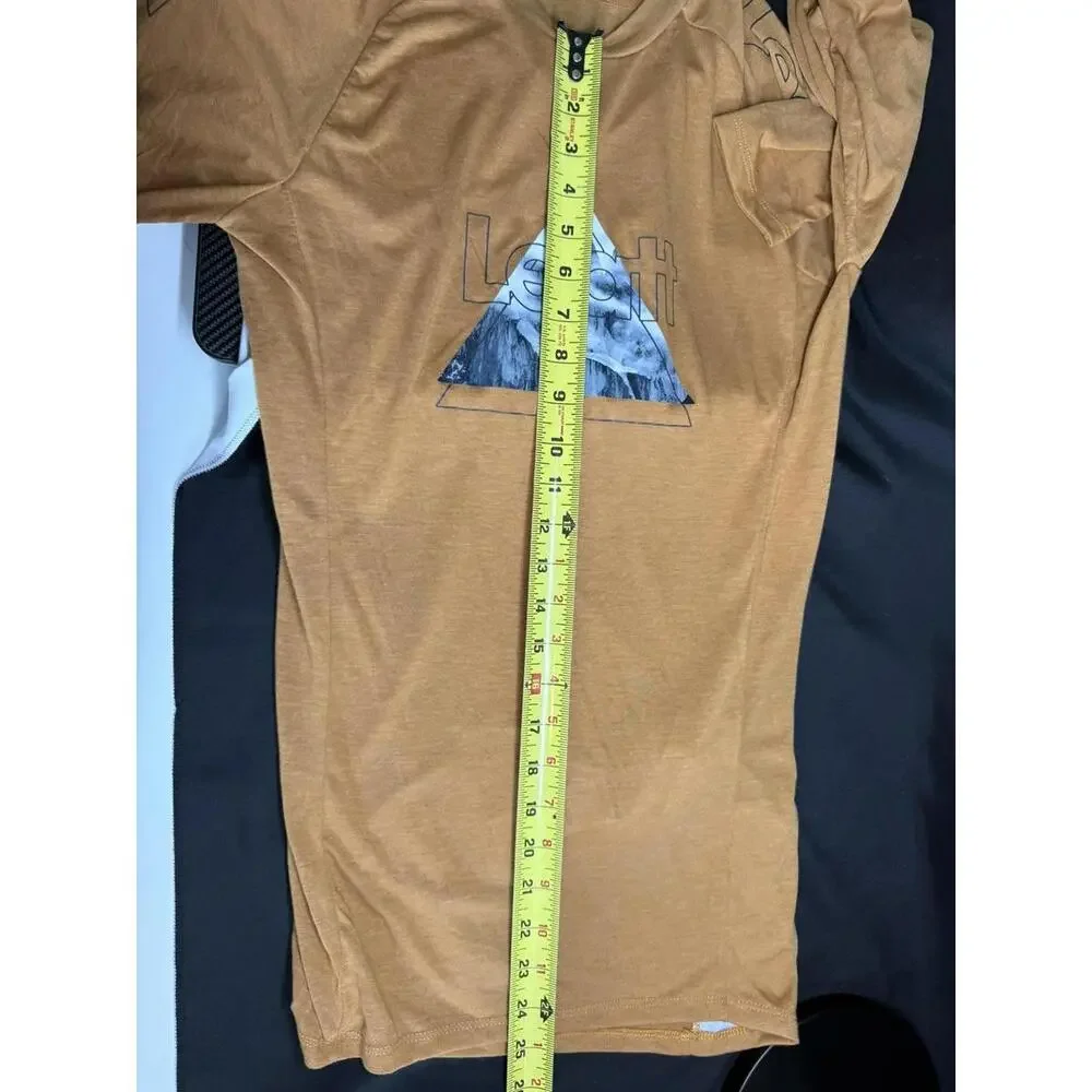 Leatt Shirt Mens Small Brown Suede Jersey MTB Gravity‎ 2.0 Long Sleeve Cycling